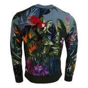 Dolce & Gabbana Jungle Wool Silk Logo Sweater