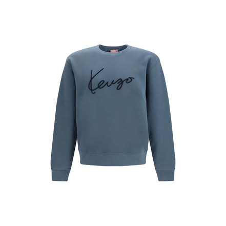Kenzo Blue Cotton Sweatshirt