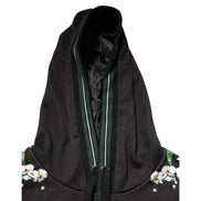 Dolce & Gabbana KING Black Orchid Floral Crown Logo Hoodie
