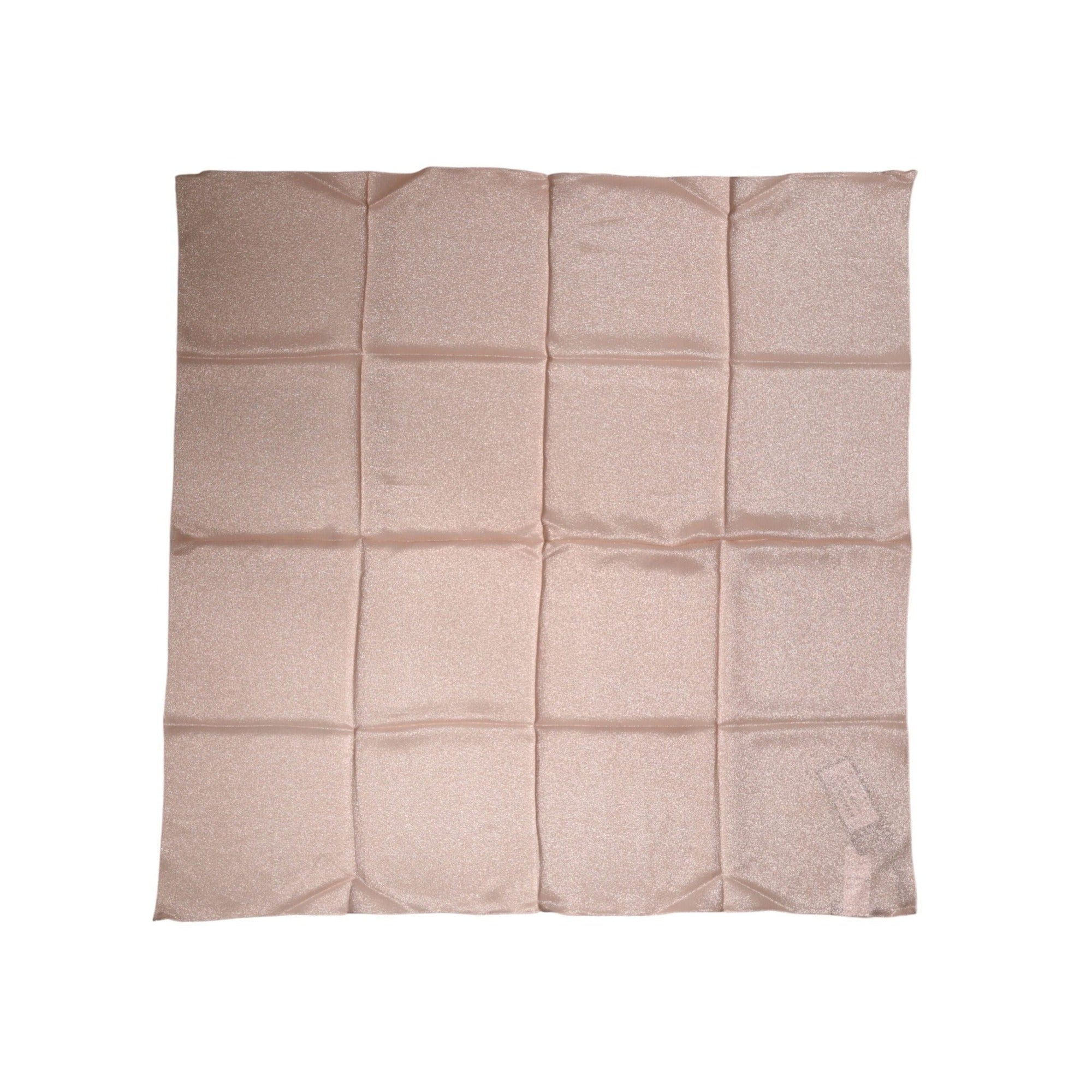 Foulard carré Dolce & Gabbana en mélange de soie rose clair 87,5 cm x 86,5 cm
