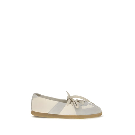 Maison Margiela Beige Calf Leather Ballet Flats