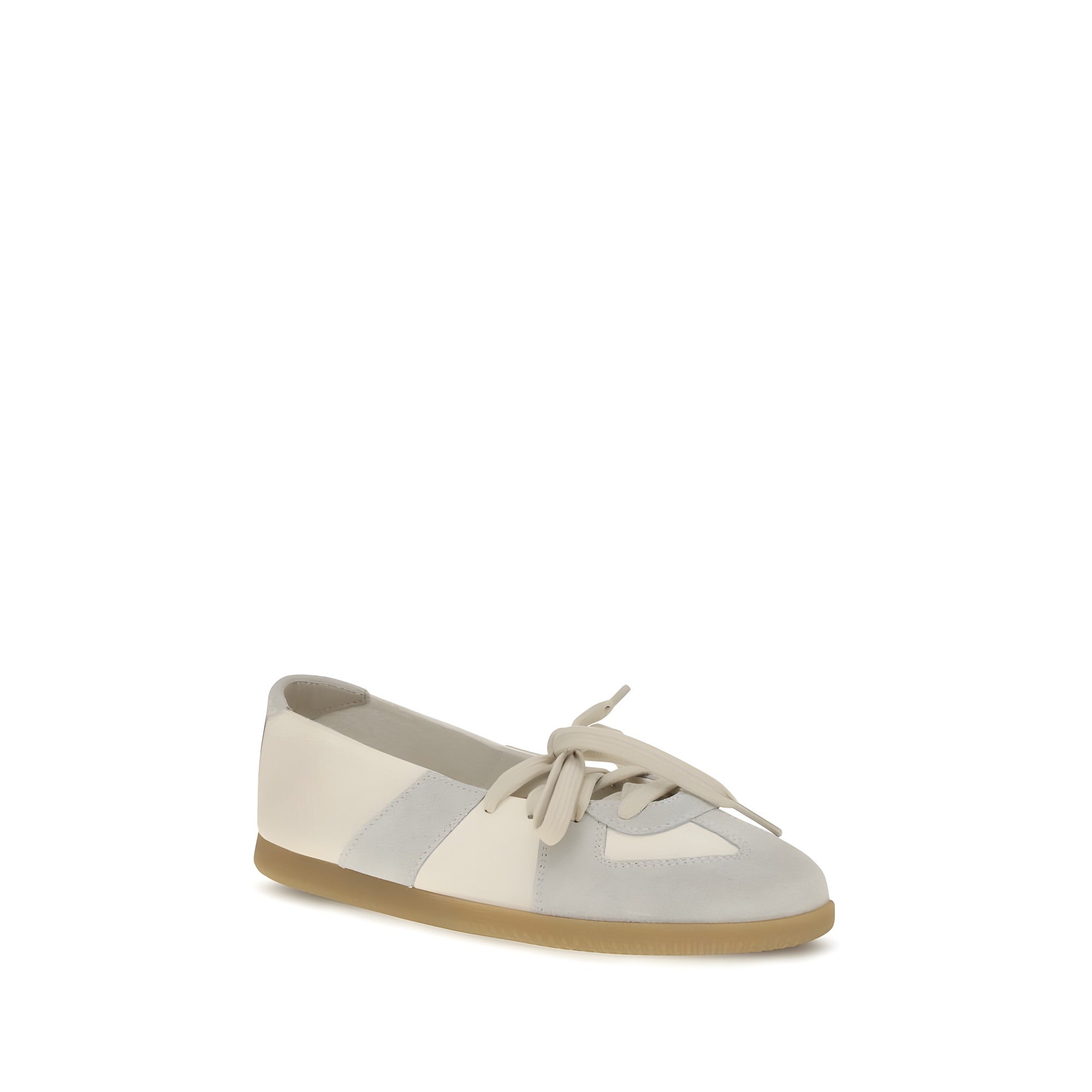 Maison Margiela Beige Calf Leather Ballet Flats
