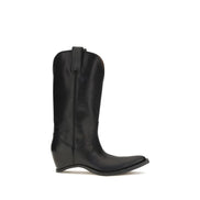 Maison Margiela Black Calf Leather Ankle Boots