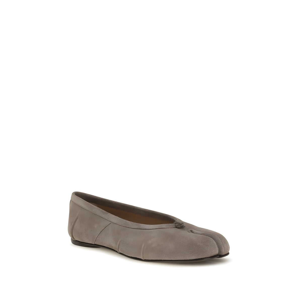 Maison Margiela Gray Calf Leather Ballet Flats