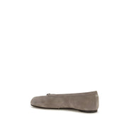 Maison Margiela Gray Calf Leather Ballet Flats