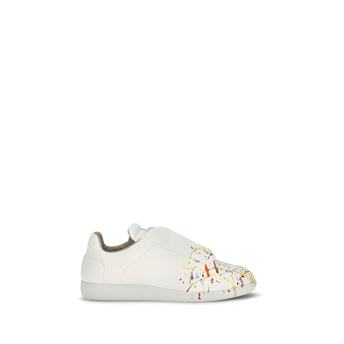 Maison Margiela White Leather Low Top Sneakers
