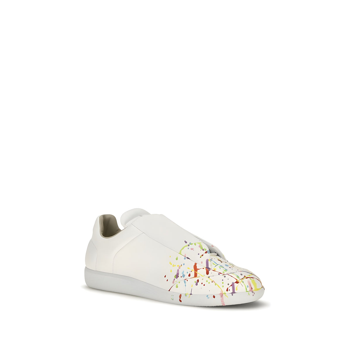 Maison Margiela White Leather Low Top Sneakers