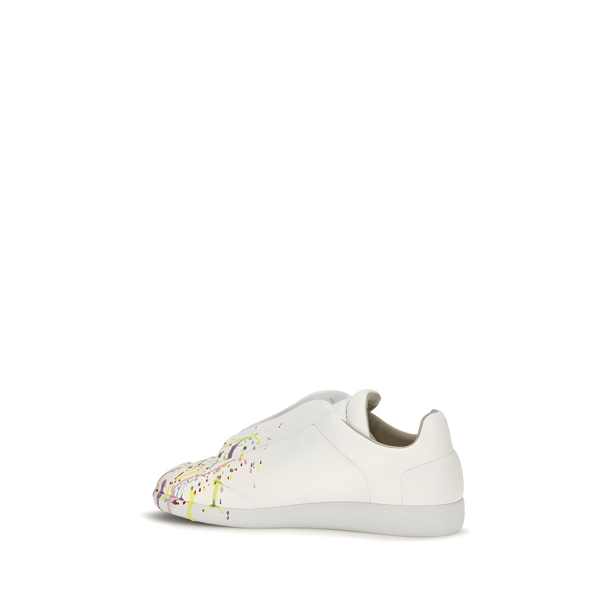 Maison Margiela White Leather Low Top Sneakers