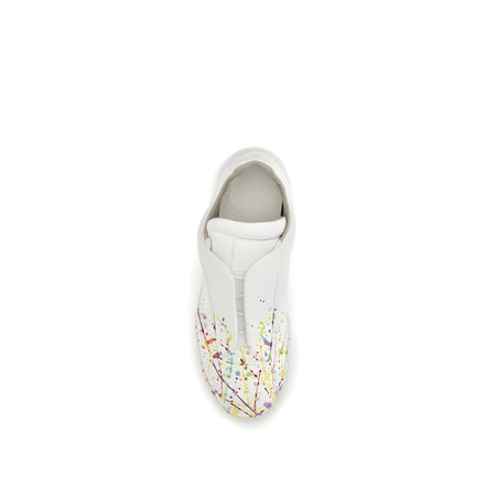 Maison Margiela White Leather Low Top Sneakers