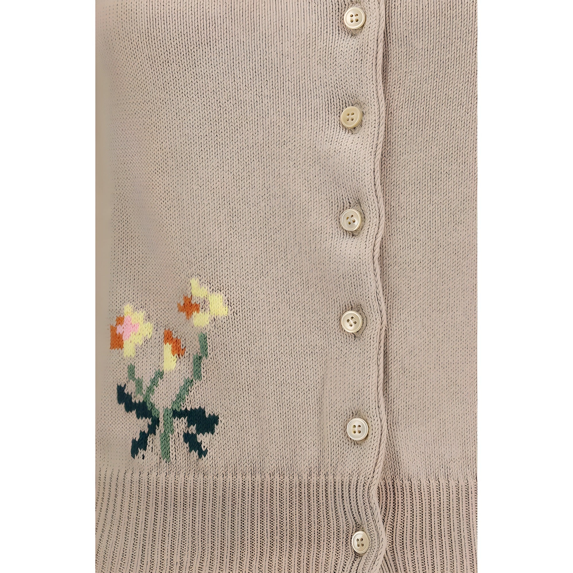 Max Mara Beige Cotton Cardigan