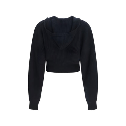 Max Mara Black Wool Oves Aries Cardigan
