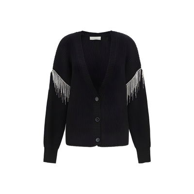 Max Mara Black Wool Oves Aries Cardigan