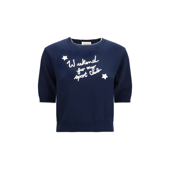 Max Mara Blue Cotton Sweatshirt