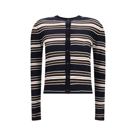 Max Mara Blue Silk Cardigan