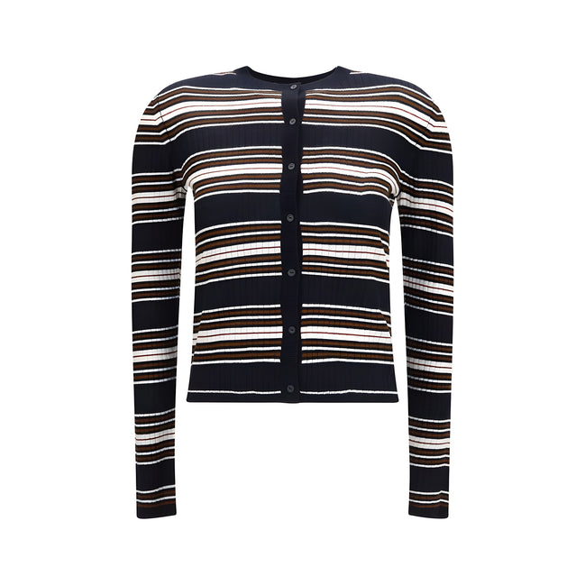 Max Mara Blue Silk Cardigan