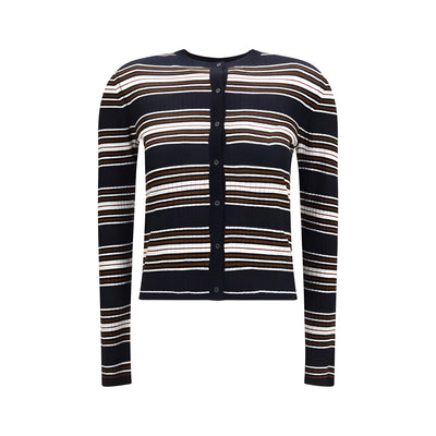 Max Mara Blue Silk Cardigan