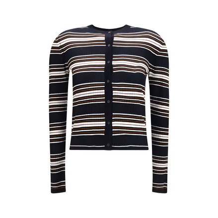 Max Mara Blue Silk Cardigan