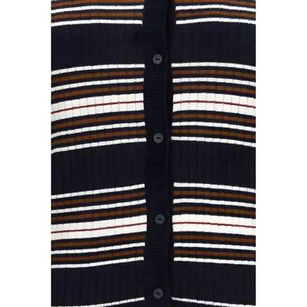 Max Mara Blue Silk Cardigan
