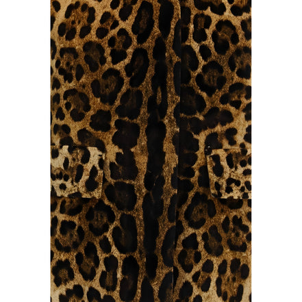 Max Mara Brown Cotton Full-Length Jacket