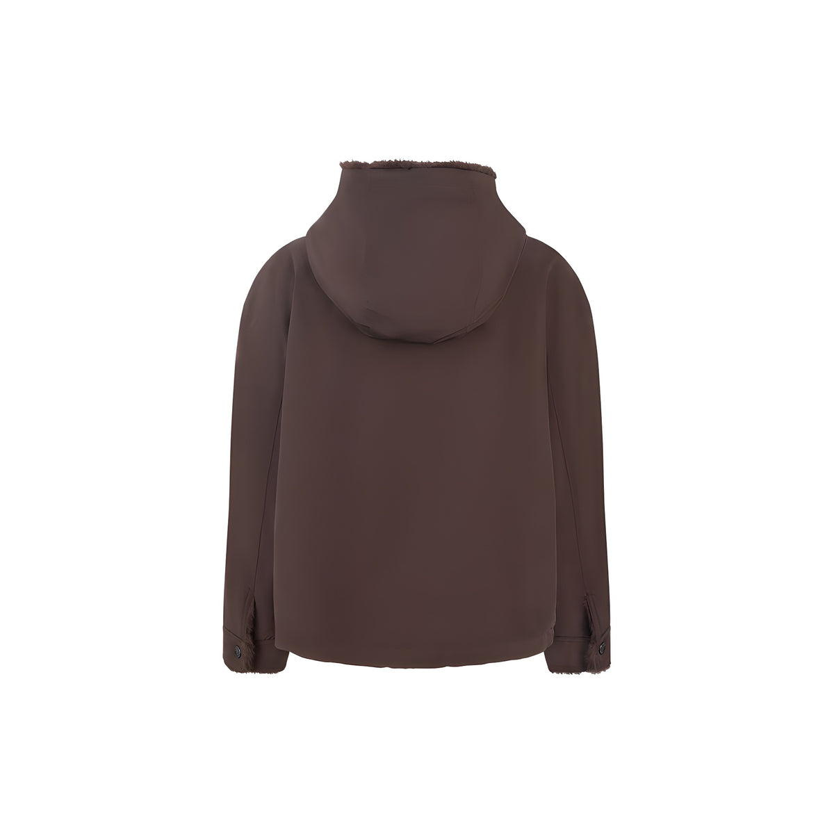 Max Mara Brown Cotton Full-Length Jacket
