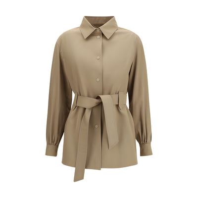 Max Mara Brown Wool Sleeveless Jacket