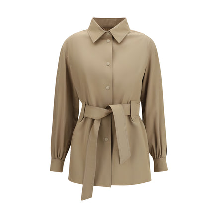 Max Mara Brown Wool Sleeveless Jacket