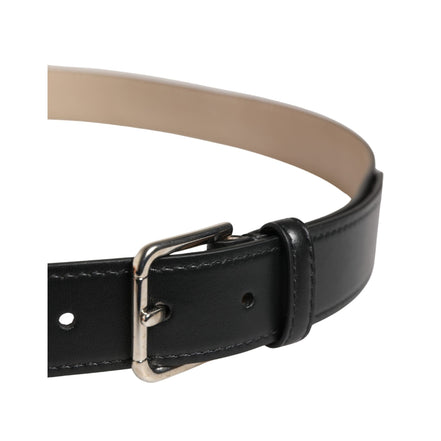 Dolce & Gabbana Beige Woven Leather Buckle Belt