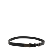 Dolce & Gabbana Black Classic Leather Logo Buckle Belt