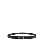 Dolce & Gabbana Black Classic Leather Buckle Belt