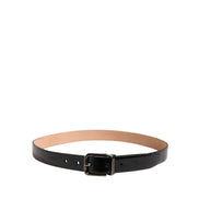 Dolce & Gabbana Black Classic Leather Buckle Belt