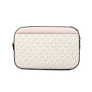 Michael Kors Saffiano Leather Chain Zip Crossbody Handbag
