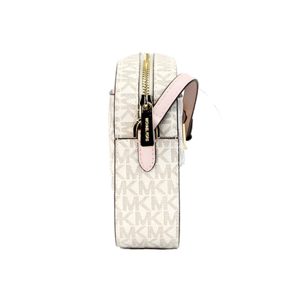 Michael Kors Saffiano Leather Chain Zip Crossbody Handbag