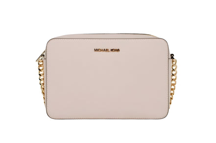 Sac bandoulière Michael Kors en cuir Saffiano Est-Ouest pour adulte avec 2 poches plaquées