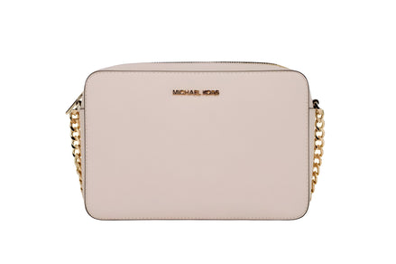 Michael Kors Adult Saffiano Leather East West Crossbody Handbag With 2 Slit Pockets