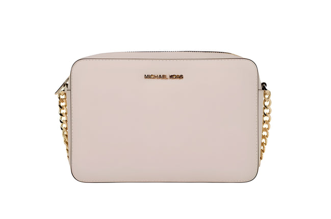 Sac bandoulière Michael Kors en cuir Saffiano Est-Ouest pour adulte avec 2 poches plaquées