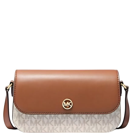 Michael Kors Beige Leather Crossbody Bag