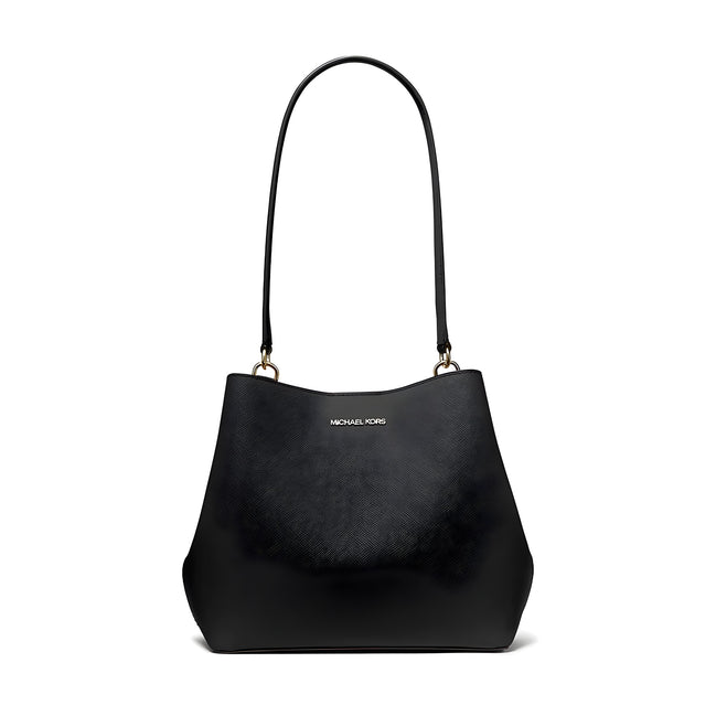 Michael Kors Black Canvas Shoulder Bag