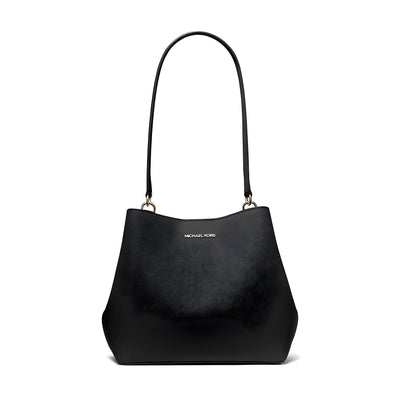 Michael Kors Black Canvas Shoulder Bag