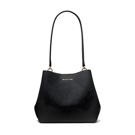 Michael Kors Black Canvas Shoulder Bag