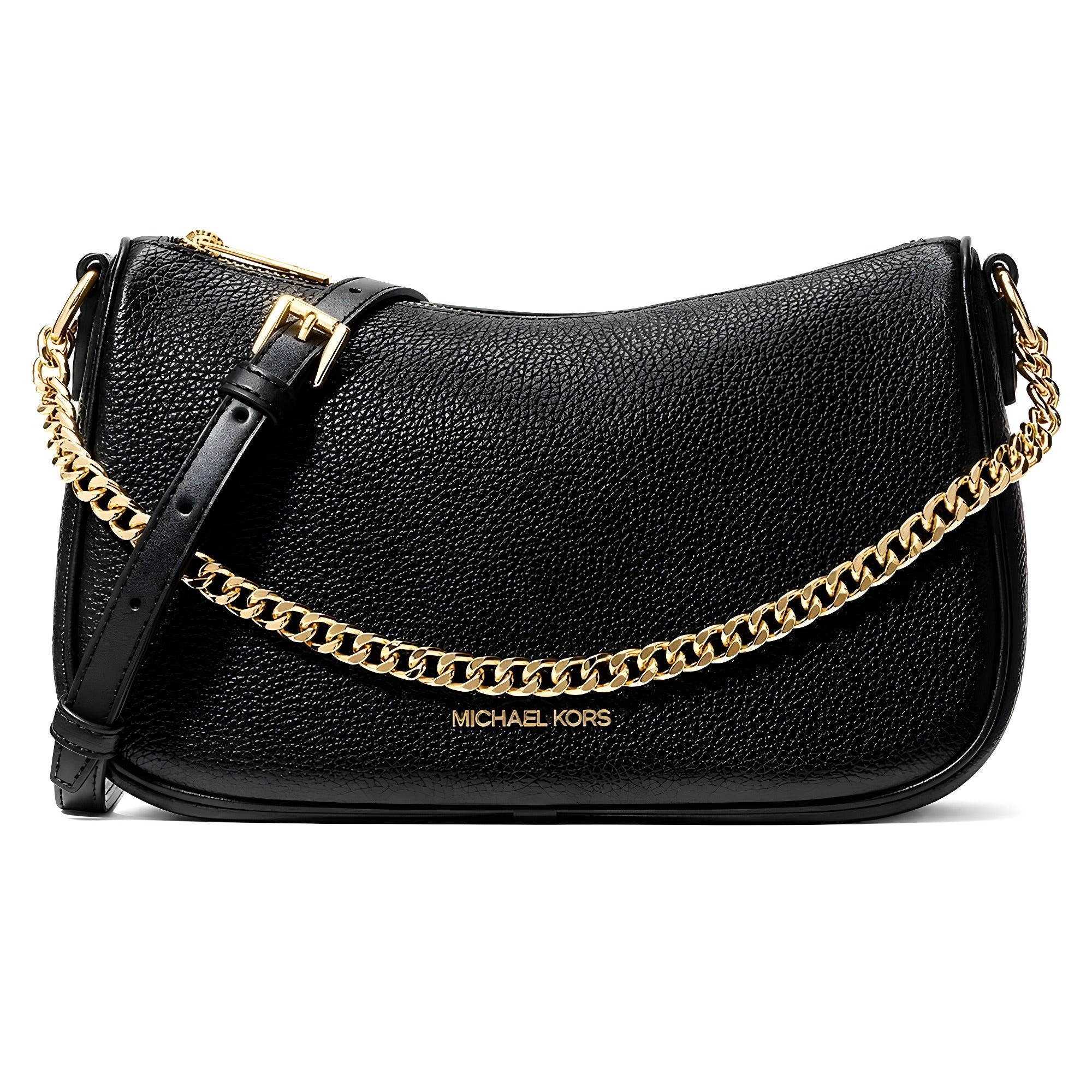 Michael Kors Black Leather Shoulder Bag