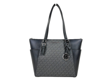 Michael Kors Charlotte Leather Top Zip Tote Bag
