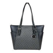 Michael Kors Charlotte Leather Top Zip Tote Bag