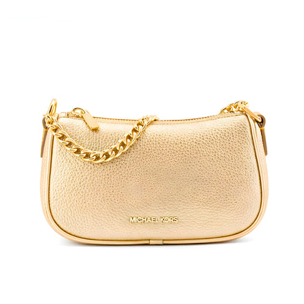 Michael Kors Gold Leather Shoulder Bag