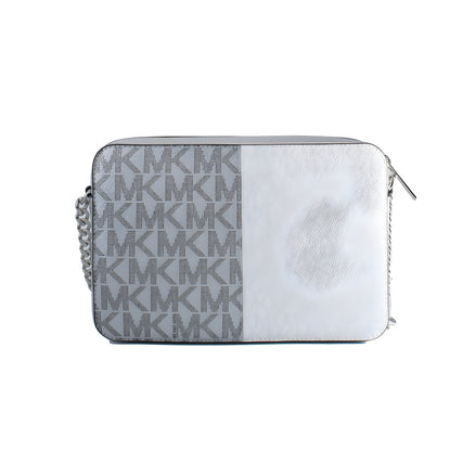 Michael Kors Gray Canvas Crossbody Bag