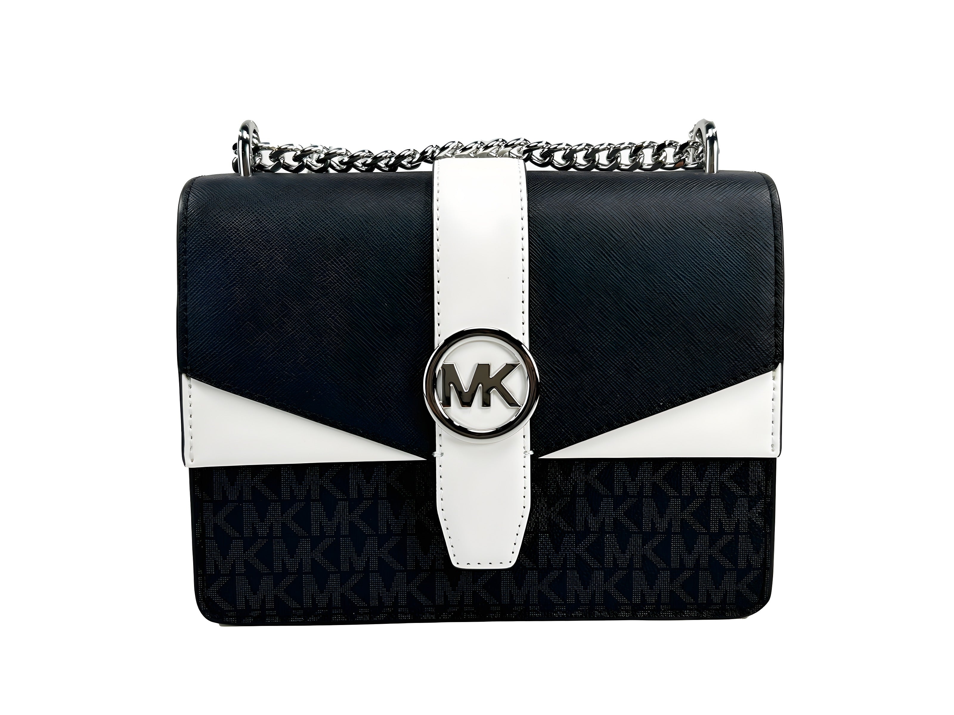 Michael Kors Silver Greenwich Small Crossbody Bag