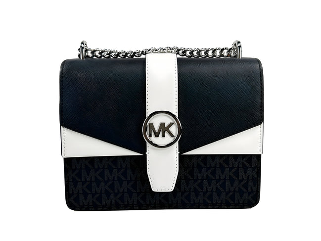 Michael Kors Silver Greenwich Small Crossbody Bag