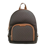 Michael Kors Jaycee Large Brown Signature PVC Backpack