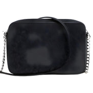 Michael Kors Jet Set Large East West Black Saffiano Leather Crossbody Handbag