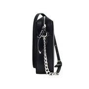 Michael Kors Jet Set Large East West Black Saffiano Leather Crossbody Handbag