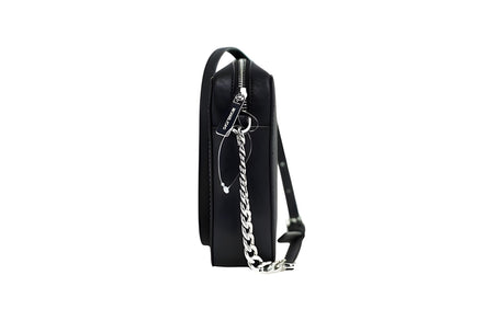 Michael Kors Jet Set Large East West Black Saffiano Leather Crossbody Handbag